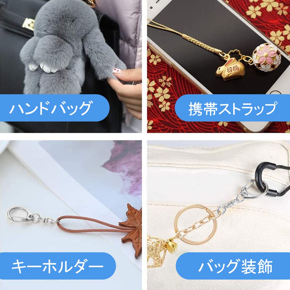 Amazon.co.jp: YUENWUZINIC キーホルダー金具 50個セット キーホルダー