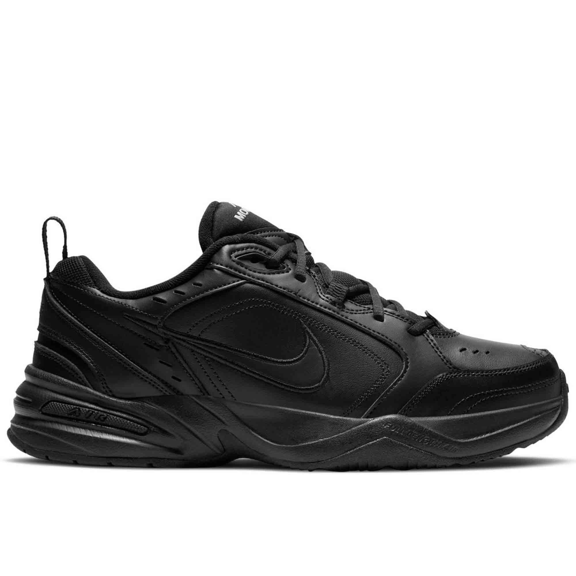 Nike Air Monarch IV Laufschuhe für Herren, Schwarz - schwarz (Black/Black 001) - Größe: 42 EU