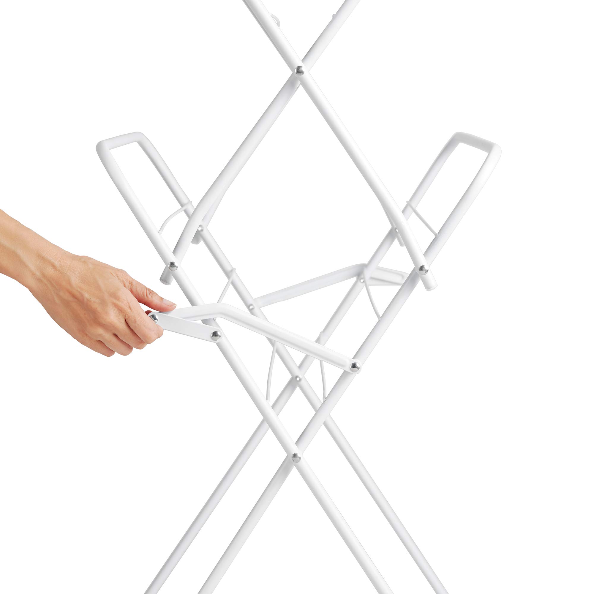 Rayen 0036.01 stojak na pranie, składany, 14 m, stal lakierowana, biały, 61 x 138 x 44,5 cm