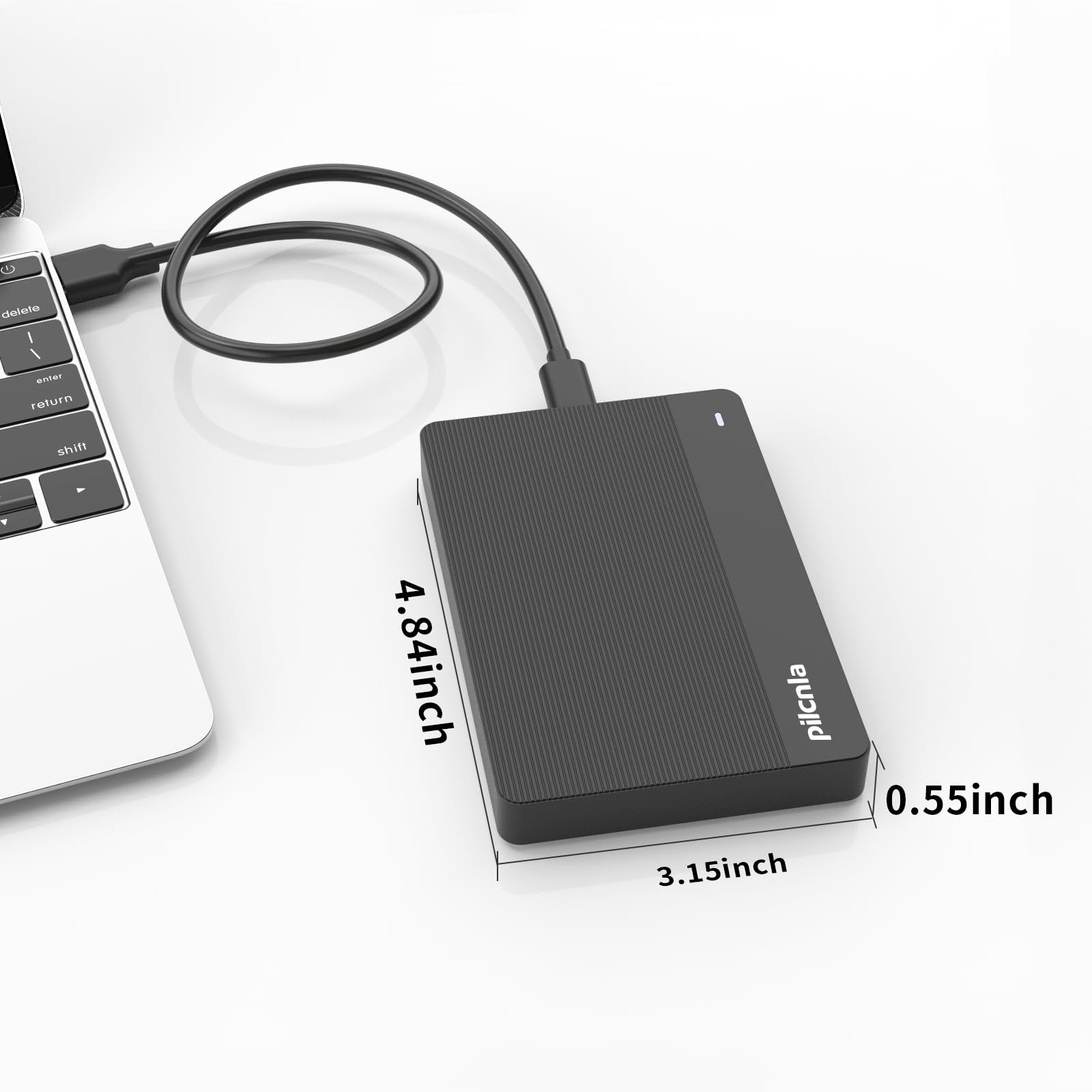 Ultra Slim Portable External Hard Drive USB3.0 HDD Storage 1TB for Xbox One X/S, Xbox 360, PS4, PC, Desktop, Laptop, MacBook, Chromebook - 3