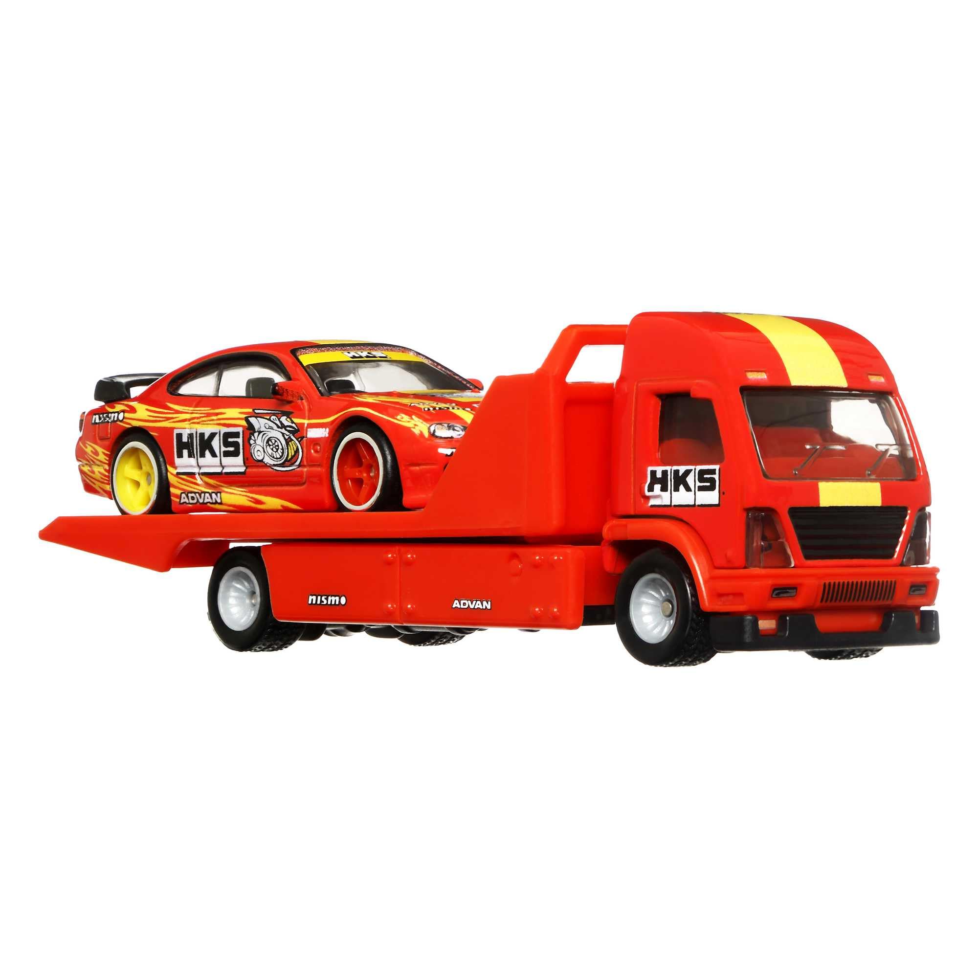 Hot Wheels Team Transport Set, Toy Race Car & Transporter Truck in