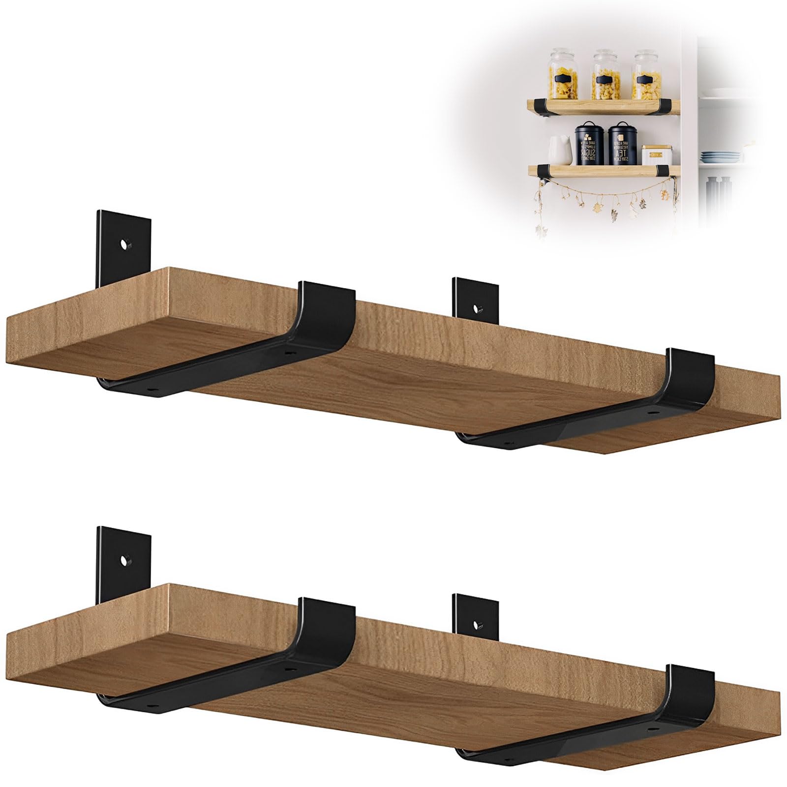 4Pcs Heavy Duty L Shape Shelf Brackets