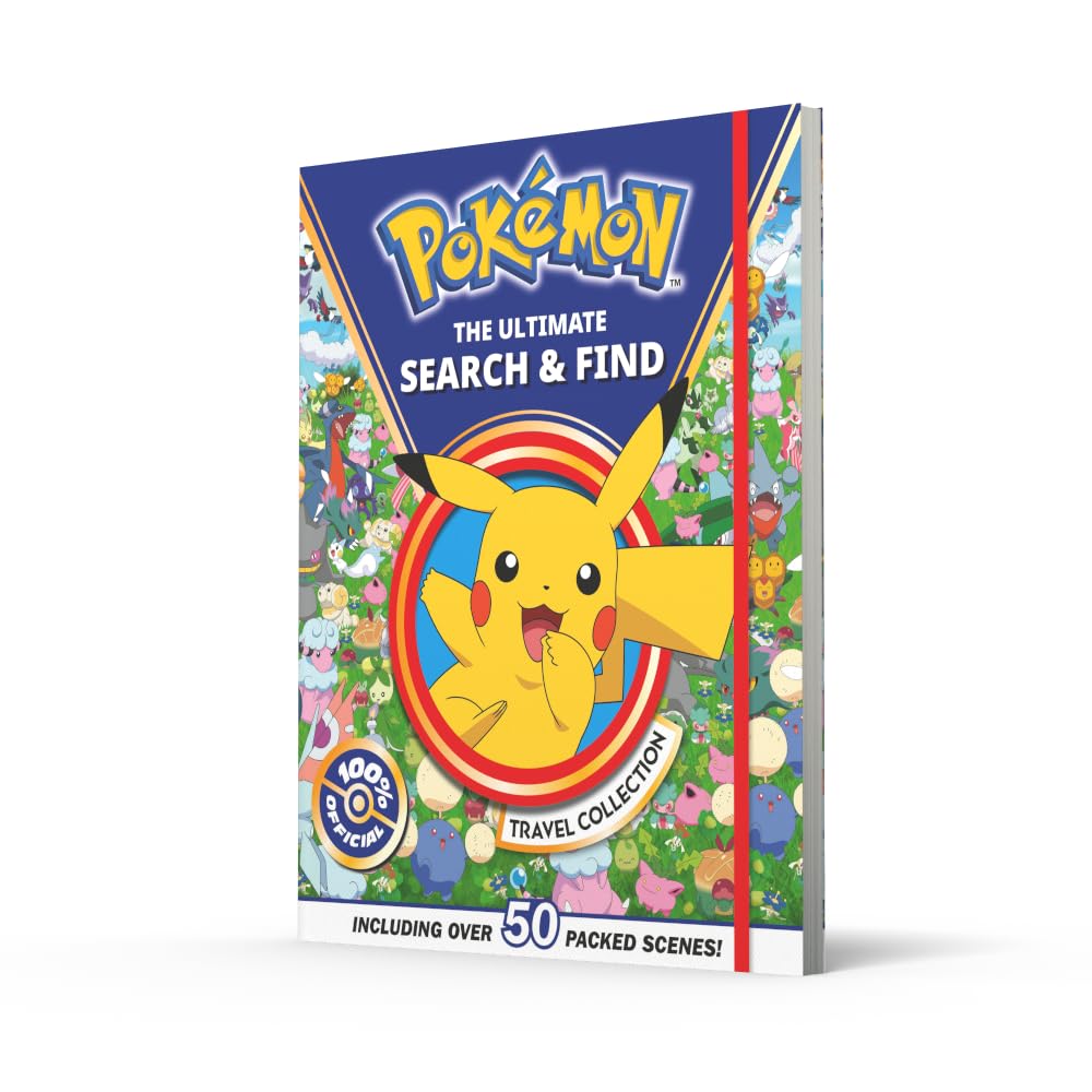 Pokémon: The Ultimate Search & Find Travel Collection: New for 2026! Packed with over 50 scenes, this search and find book is the perfect gift for kids and Pokémon fans aged 6, 7, 8, 9, 10 and up!