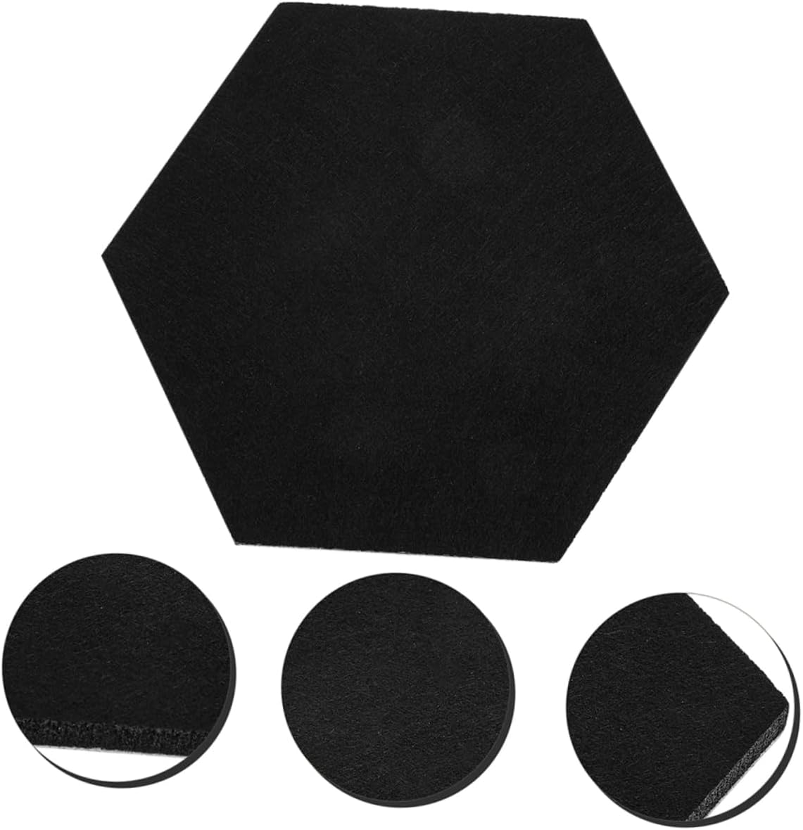 10pcs Felt Bulletin Board Decorative Soundproof Wall Tiles for Photos Reminders and Messages Soft Material for Use
