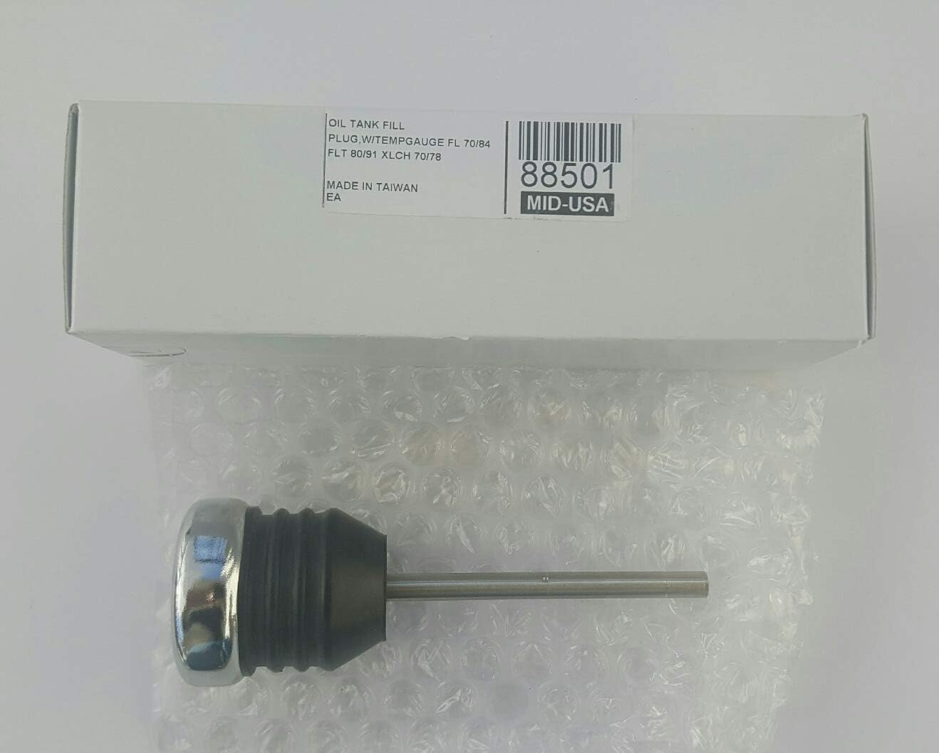 88501 Push In Oil Tank Filler Plug (For Big Twin and Sportster),1 Pack