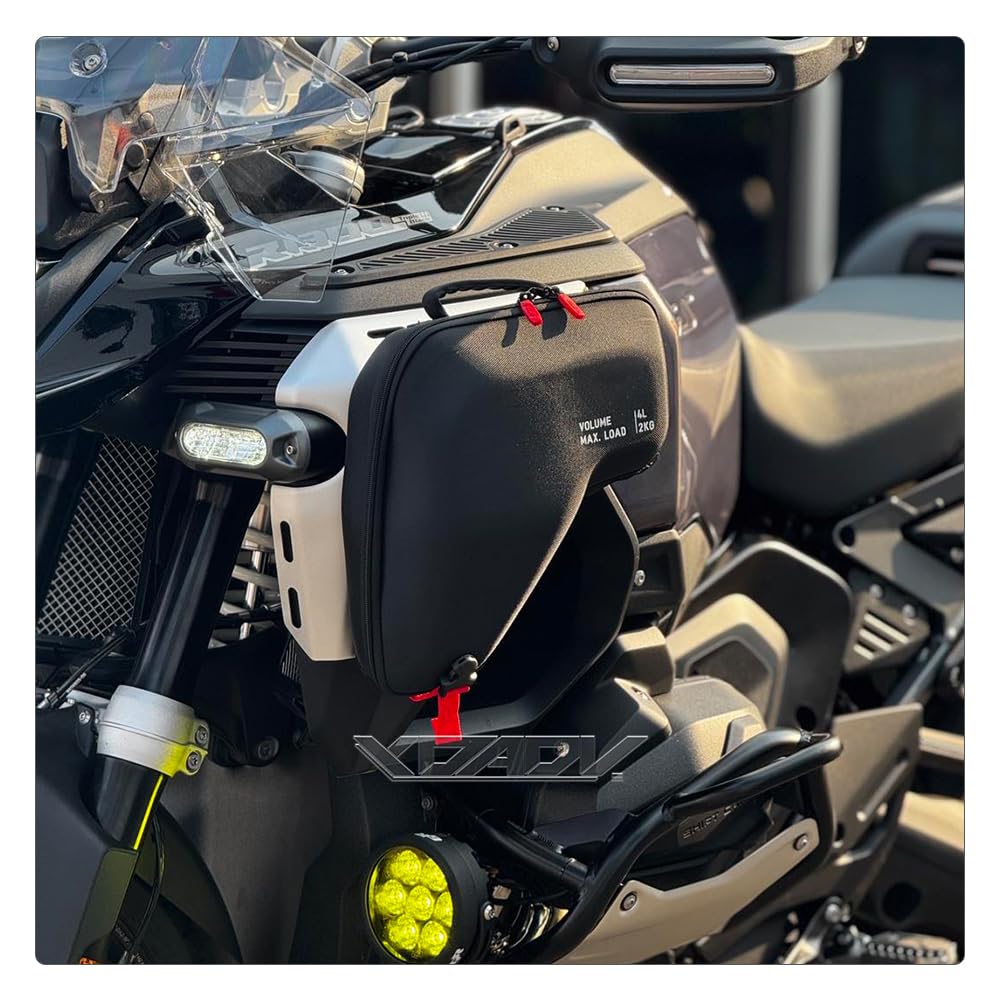 Para BMW R 1300 GS Adventure Bolsa de Nylon Rígida para el Enfriador de Radiador R1300GSA 2024+ Marco Frontal Bolsa de Almacenamiento Accesorio para Herramientas