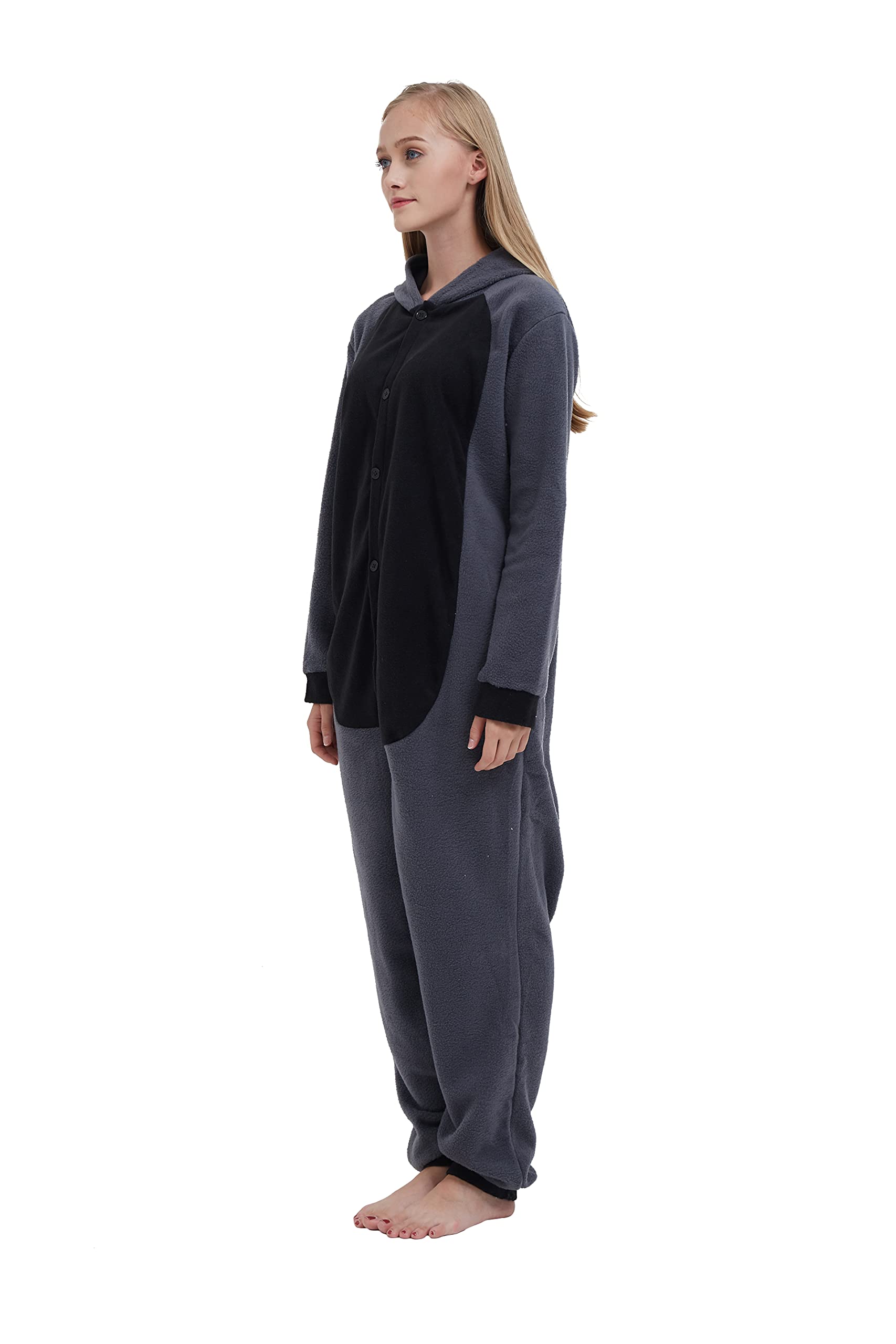 SimZoo Pigiama Intero con Animali per Adulti, Costume Cosplay di Procione Indumenti da Notte per Uomo Donna, Abbigliamento da Casa Unisex Intero
