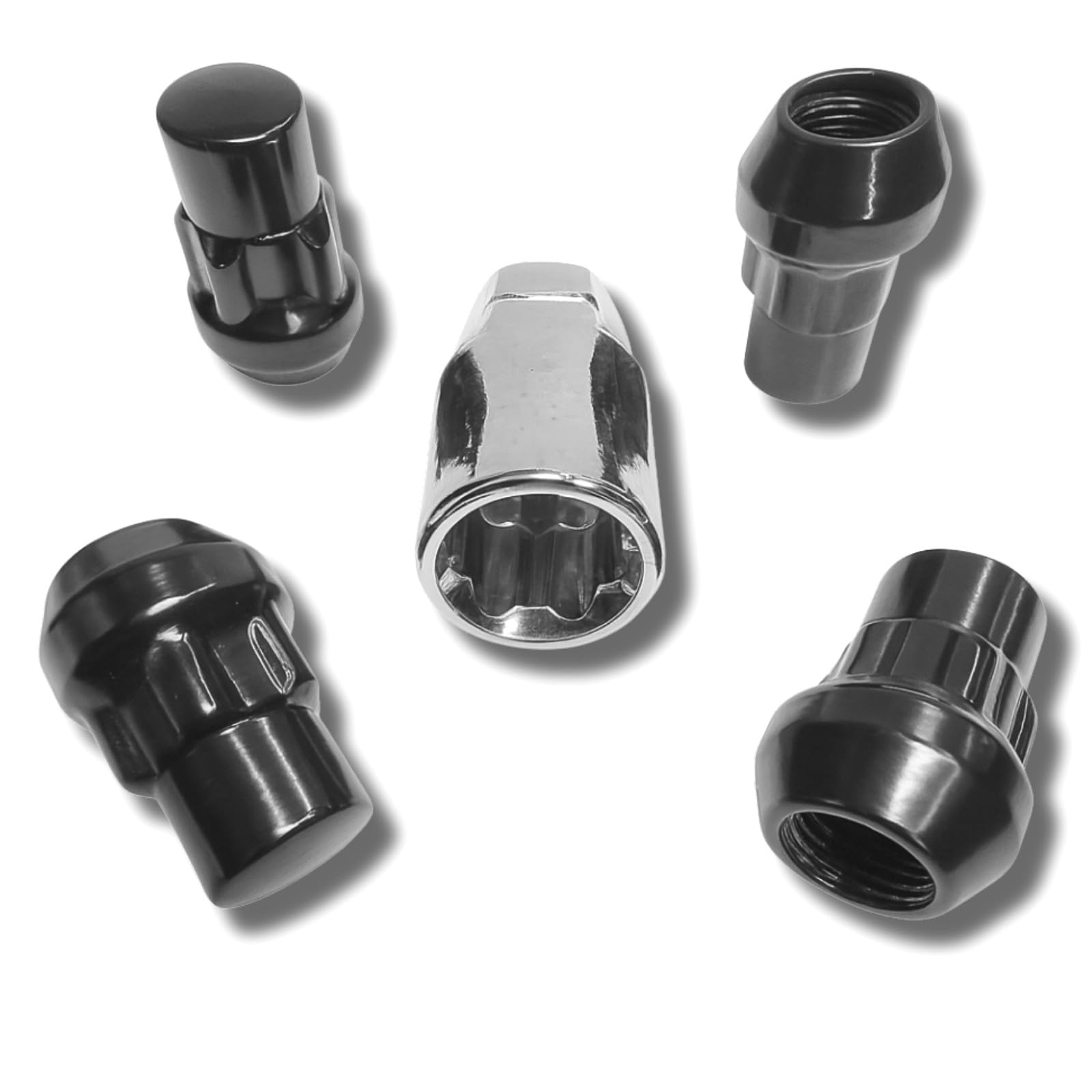 Blokada do felg M12 x 1,25, taśma stożkowa 60°, kompatybilna z Infiniti Mercedes Nissan Renault Subaru Suzuki, zestaw 4 zamków do felg, nakrętki zabezpieczające felgi, nakrętki zabezpieczające koła,
