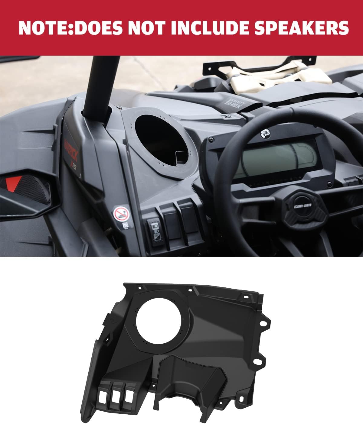 Prоduсt Dеаl Maverick Front Dash Speaker Pods, A&UTV PRO 6.5 inch Speaker Enclosure Panels for 2017-2022 Can Am Maverick X3 / X3 Max Stereo System Frее Shірріng 🛒 Maverick Front Dash Speaker Pods, A&UTV PRO 6.5 inch Speaker Enclosure Panels for 2017-2022 Can Am Maverick X3 / X3 Max Stereo System