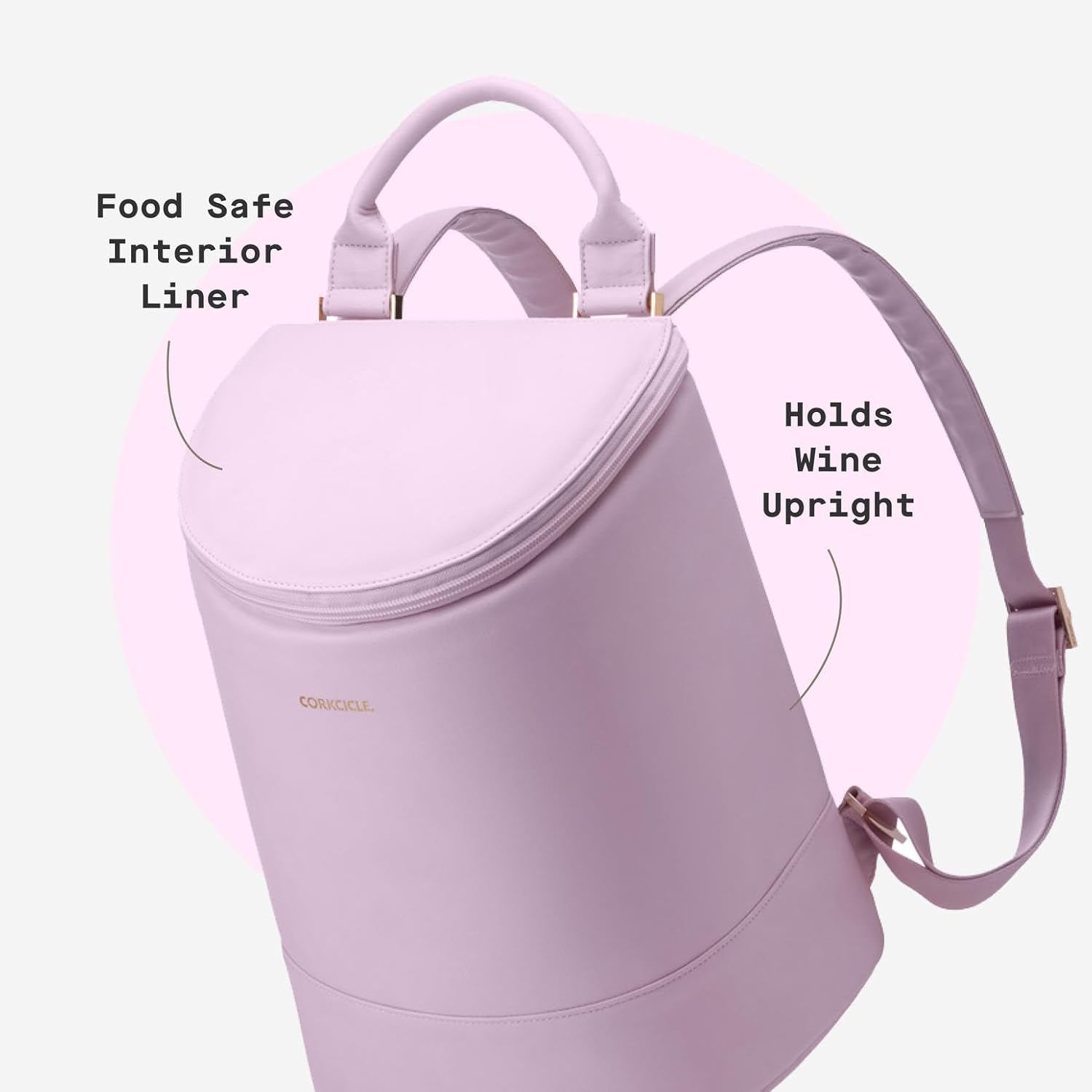 Corkcicle EOLA Cooler Backpack, Waterproof and Leak Proof Insulated Bag, Perfect for Wine, Beer, and Ice Packs - Image 5