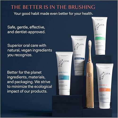 Miniatura 7 de Better & Better Estuche de viaje de bambú diseñado para el cepillo de dientes sónico de bambú  Se adapta a 2 cabezales de cepillo de repuesto y 1