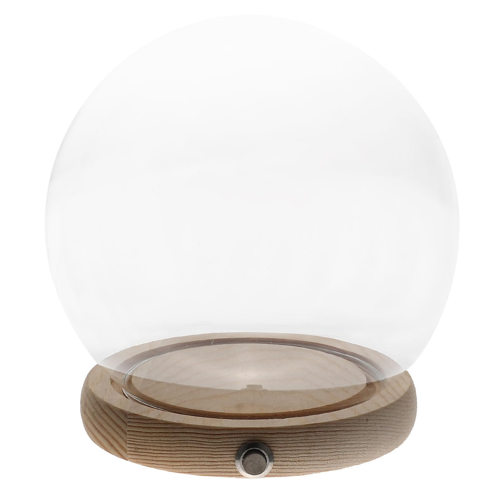 Cúpula de vidrio de diseño artístico STOBAZA con acabado fino y madera seleccionada
