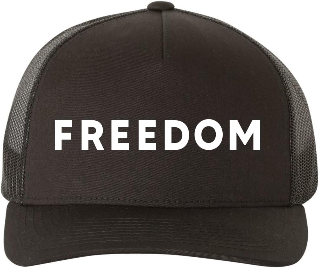 Wild Bobby Freedom Hat Justice for Charlie American Pride Retro Trucker Cap