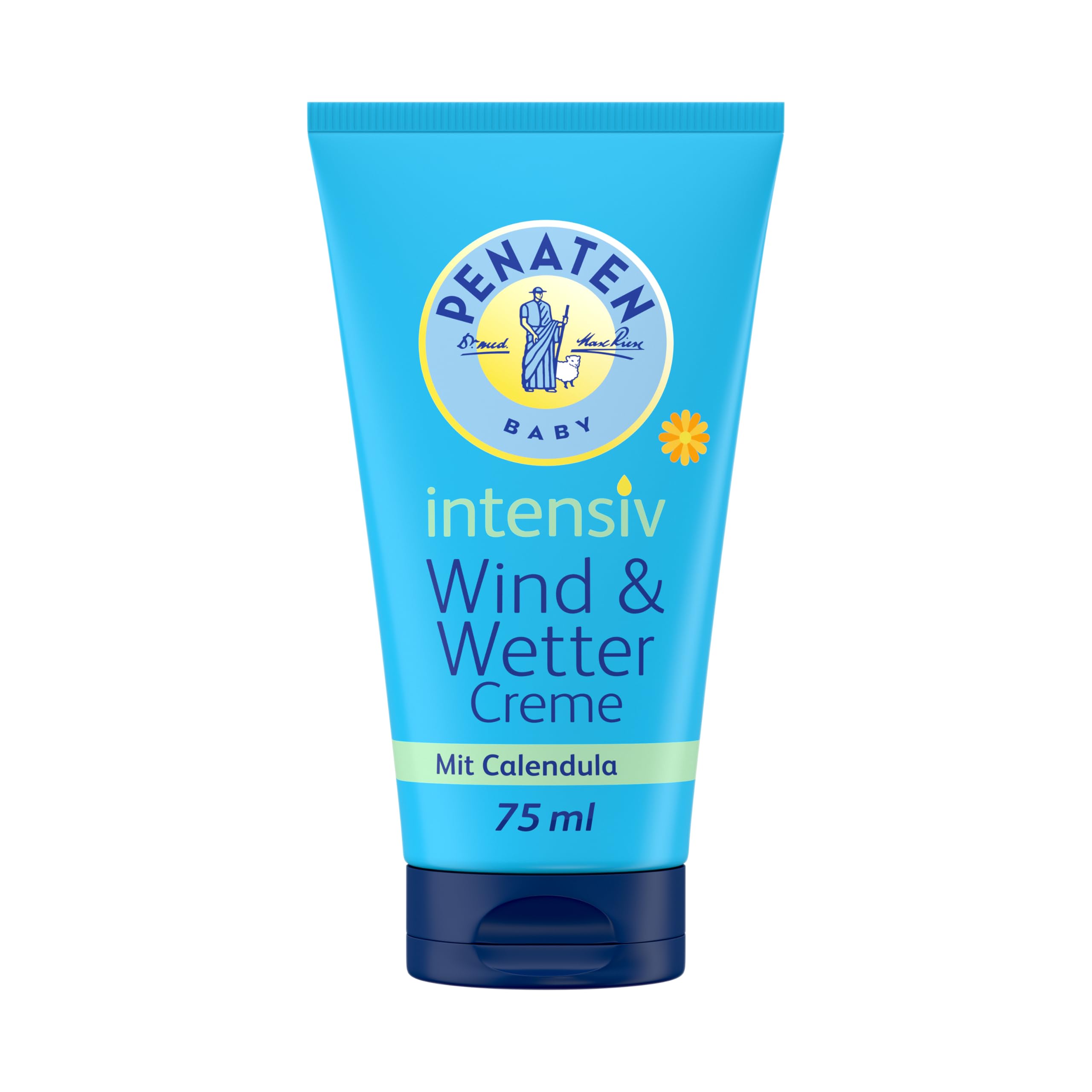 Penaten Kleine Helfer Wind und Wetter Creme 75ml, feuchtigkeitsspendende Babycreme mit Calendula für empfindliche Babyhaut, pflegt und schütz empfindliche Babyhaut