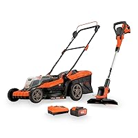 Powerplus POWDPG75621 - Tosaerba a batteria con diametro di 40 V e 420 mm e decespugliatore