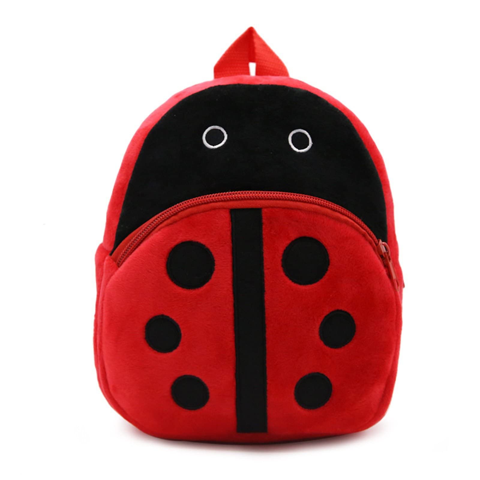 JXGSGOGOToddler Kids Mini Backpack Cute Plush 3D Animal Shape Kindergarten School Bag Preschool Bag (coccinella) S