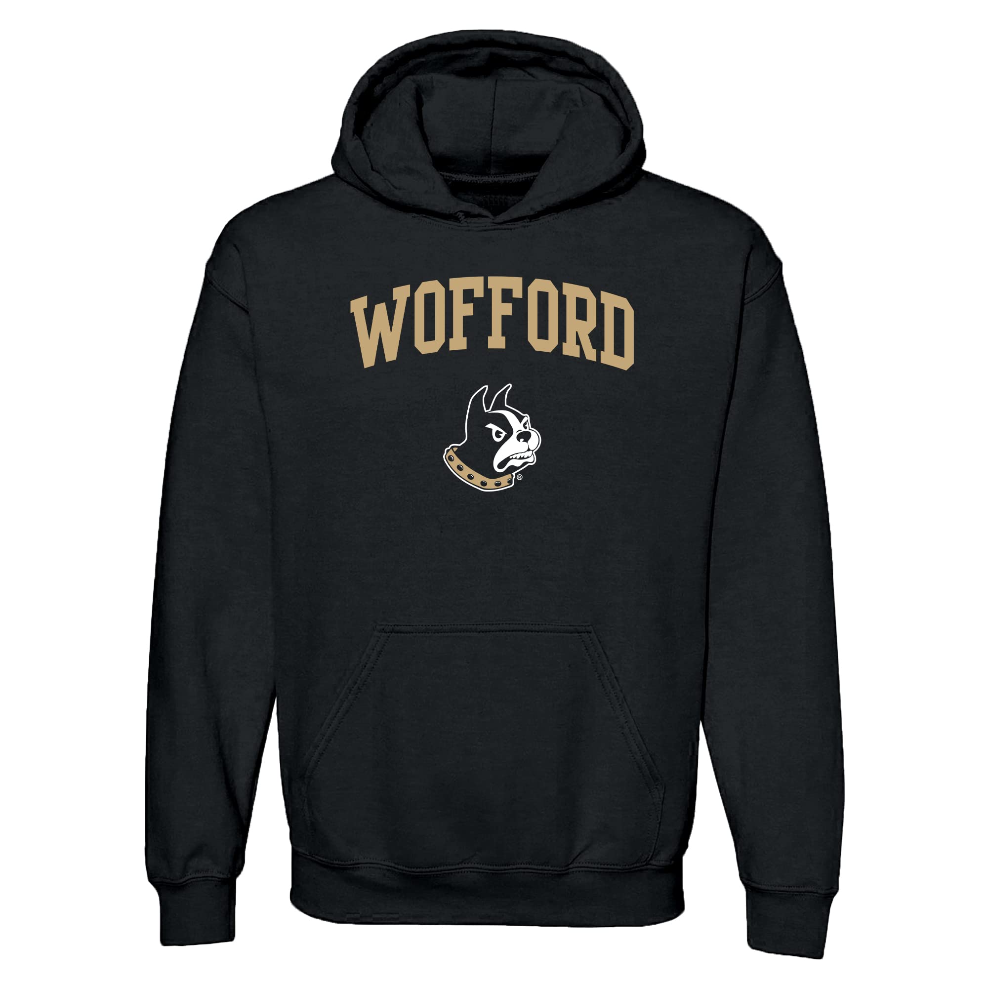 UGP Campus Apparel NCAA Officially licensed College - University Team Color Arch Logo Hoodie, Wofford Terriers Black, XL โ image 1