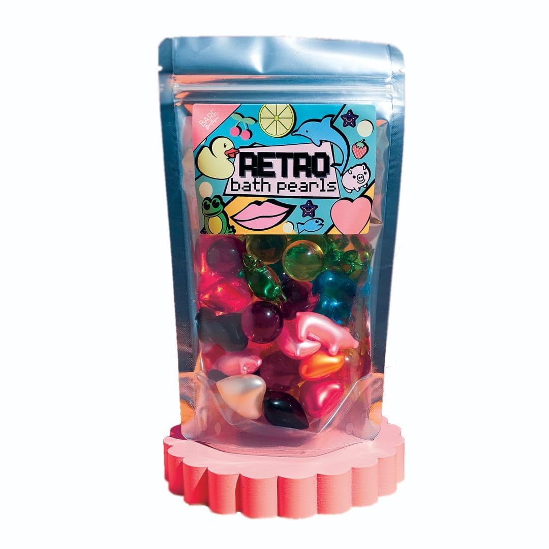 Amazon.com: Retro Bath Beads Jumbo Pack of 30. Various Shapes and ...