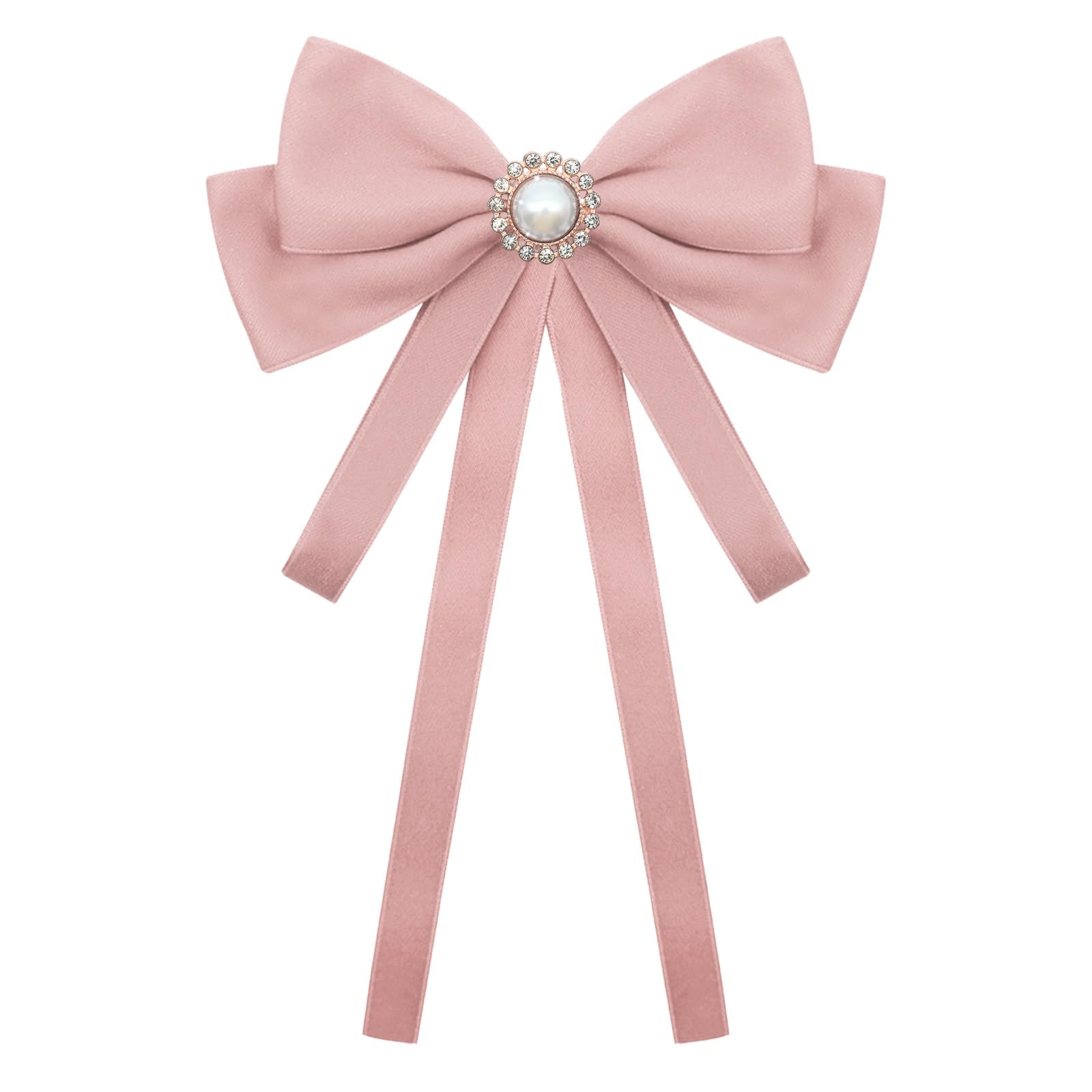 LJBFNN Bow Ties for Women, Adjustable Pre Tied Bow Tie Solid Color Ribbon Bowtie for Girls Ladies Party Daily Cosplay School