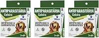 3 Coleira Dugs Antipulgas e Carrapatos Para Cães