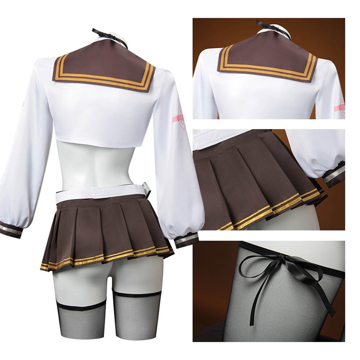 bbganlian NIKKE The Goddess of Victory Brady Cosplay Costume Outfit Game Character Uniform Full Set Halloween Dress Up Suit: Large