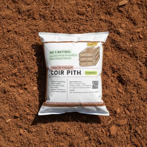 Image of 1 Kg Coir Pith Compost | Organic Coconut Coir Soil Conditioner for Plants