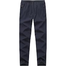 Boys Fleece Lined Warm Joggers Pants Waisted Thermal Winter Sweatpants Running Hiking with Zipper Pockets