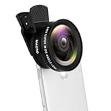 Phone Camera Lens&comma; Professional Attachment Universal Clip on Cell Phone Photography Camera Attachable Mobile Extra 0&period;45X Wide Angle 12&period;5X Super Macro Lens Kit for iPhone Android Smartphone