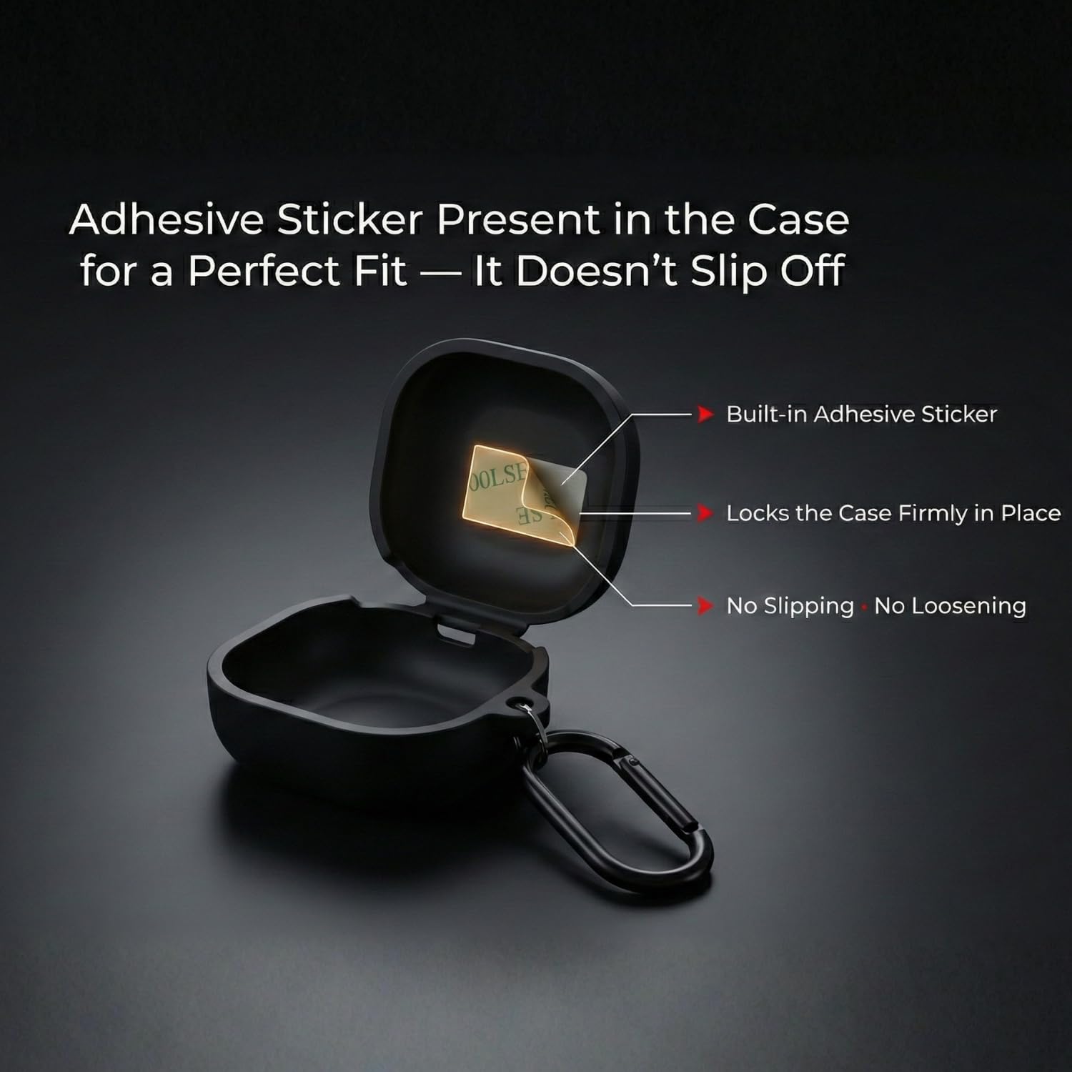 kapture case Compatible with Samsung Galaxy Buds Core/Samsung Galaxy Buds Core case Cover with Hook,Cover with Silicone 360° Protection (SPD-M) — Amazon image 5
