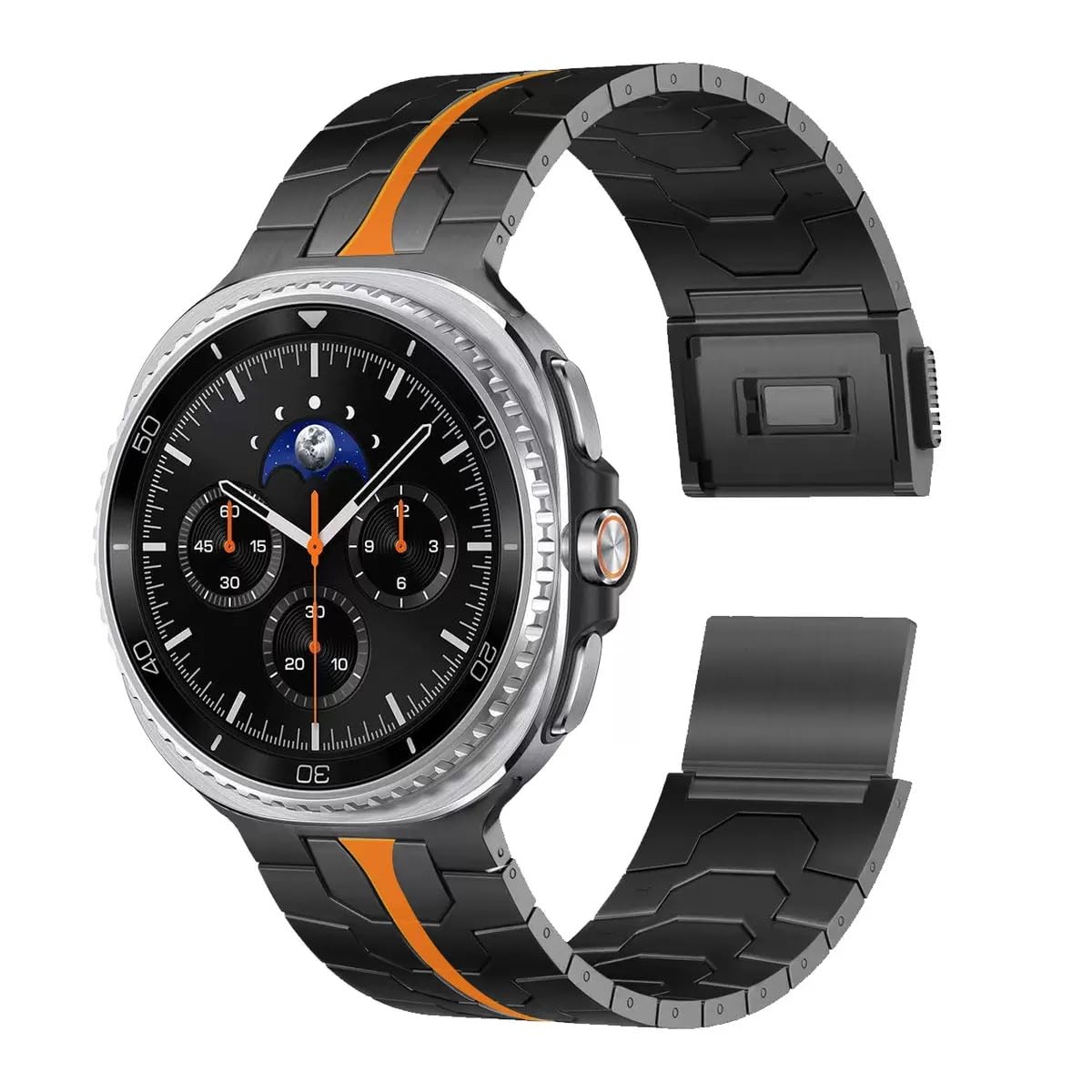 Cinturino magnetico in titanio compatibile con Samsung Galaxy Watch 8 40mm/44mm/8 Classic 46 mm, cinturino di ricambio senza cuciture per Galaxy Watch 8 da donna, leggero e resistente