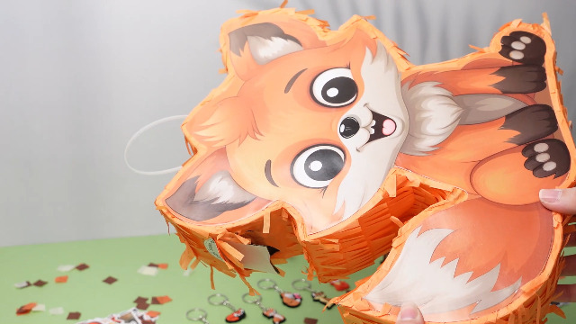Kids Pinata With Blindfold Fox Piñata Autumn Fall Thanksgiving Party ...