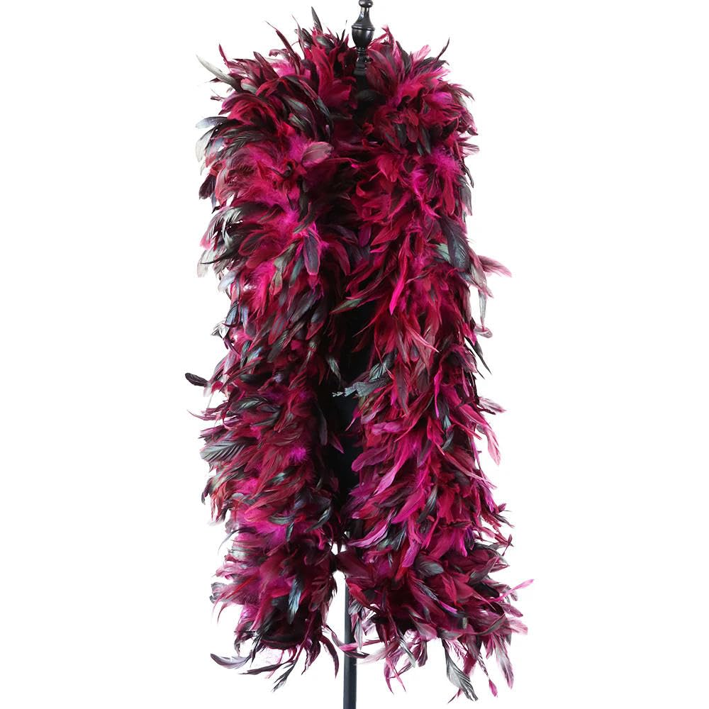 2 Metri Gallo Boa di Piume Festa di Nozze Abbigliamento Scialle Carnevale Decorazioni Cosplay Piume di Fagiano Boa Sciarpa