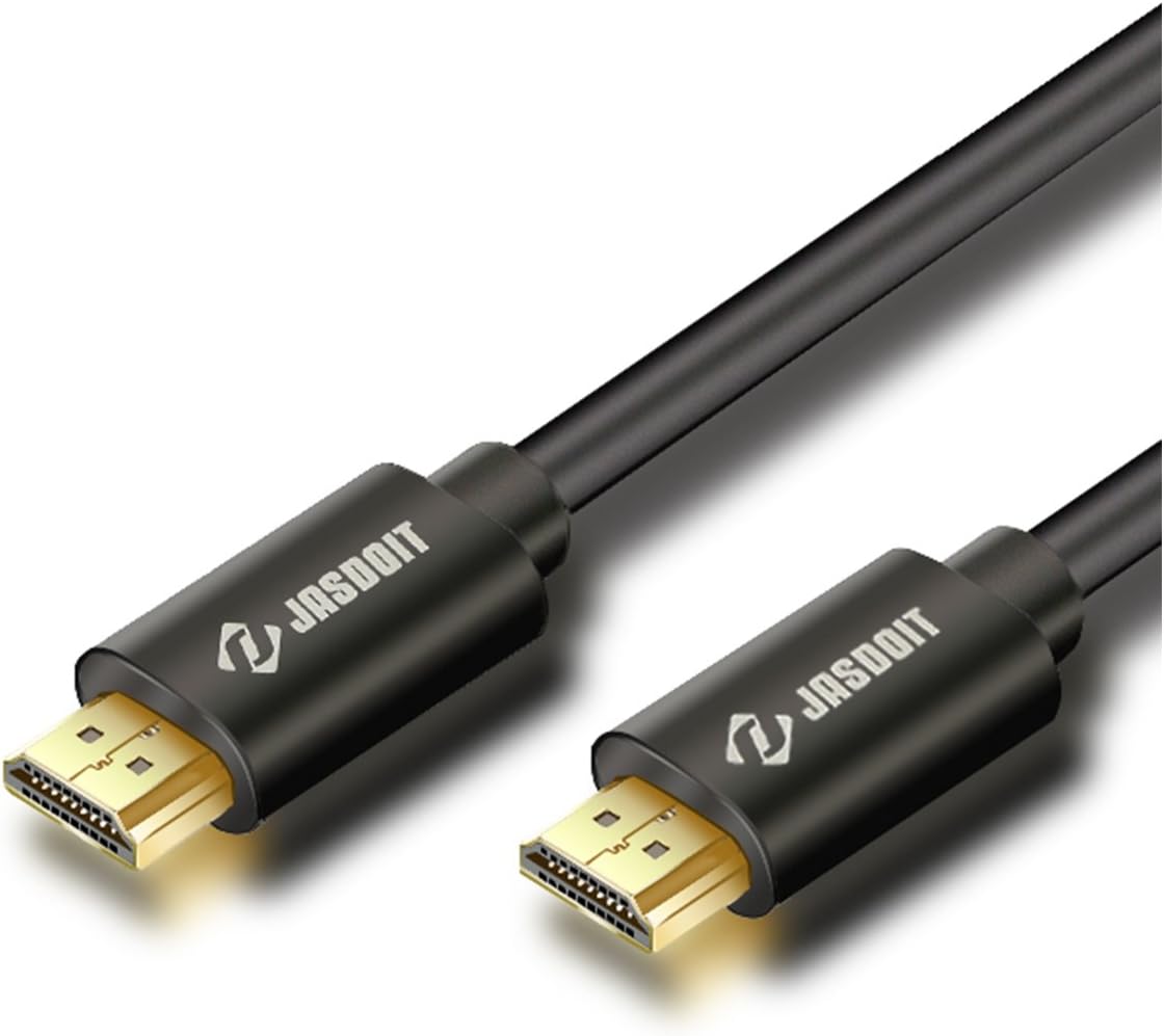 HOOZER HDMI Cable High Speed PRO GOLD HDMI Cable v2.0/1.4a 3D 2160p PS4 SKY HD 4K Ultra HD Ethernet Audio Return (3M) Black