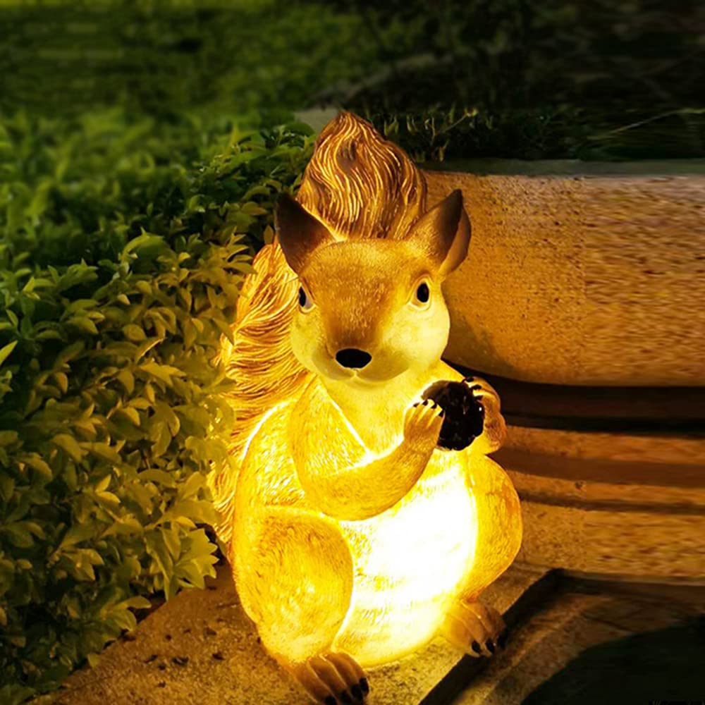Statua żółwia ogrodowego – solarna figurka zwierzęcia z żywicy LED, ręcznie malowana, odporna na warunki atmosferyczne, dekoracja trawnika, duża, 50 cm, ozdoba na zewnątrz