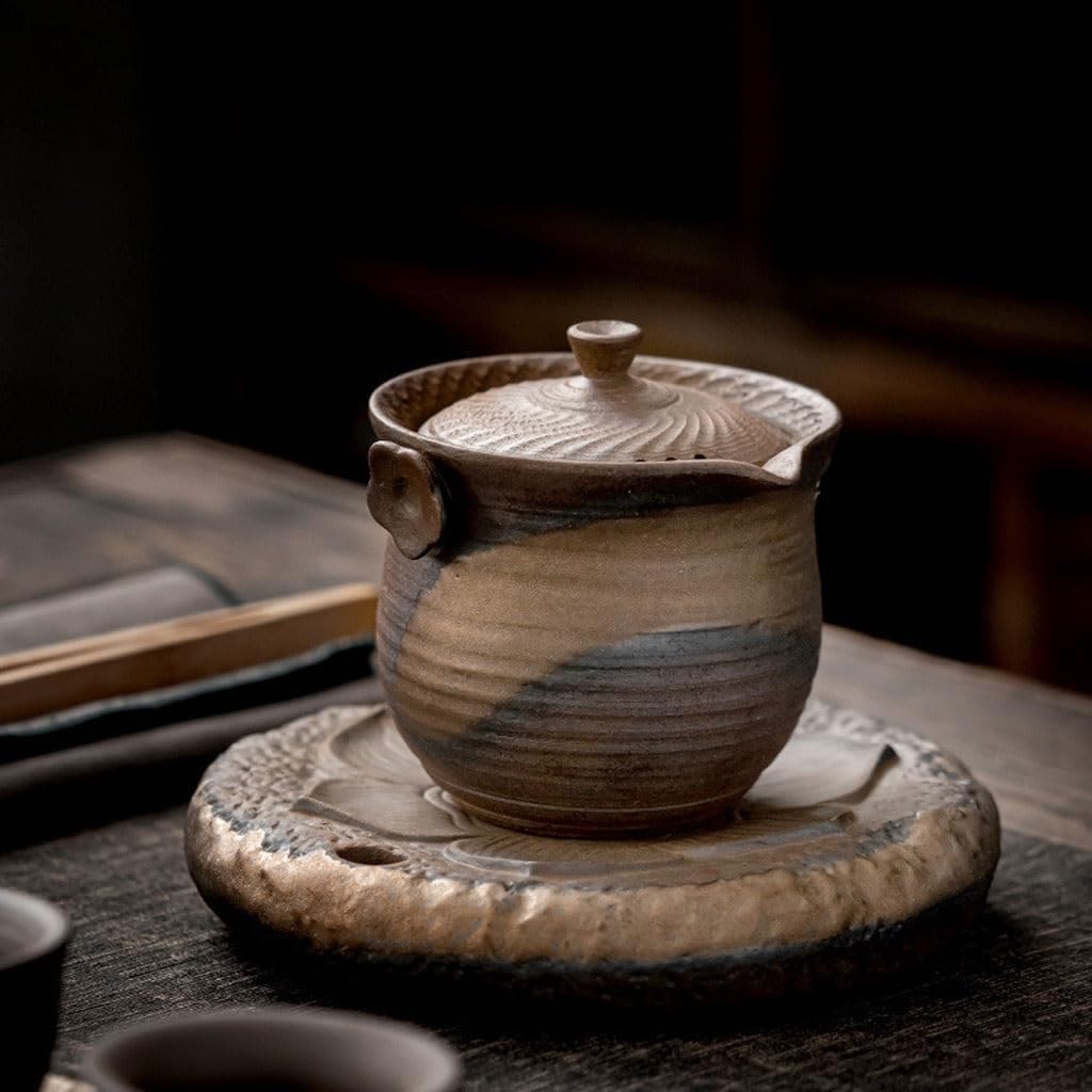 Tea Tray Dry Brewing Table Retro Ceramic Pot Holder Household Kung Fu Tea Set Accessories Tea Holder Tea Tray Tea Tray Gongfu Tea Tray