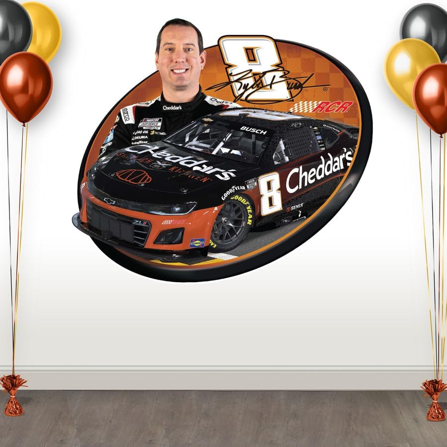 Miniatura 10 de Prime Party William Byron NASCAR - Juego de calcomanías de pared, gráficos grandes extraíbles de 32 pulgadas, decoración oficial de Hendrick