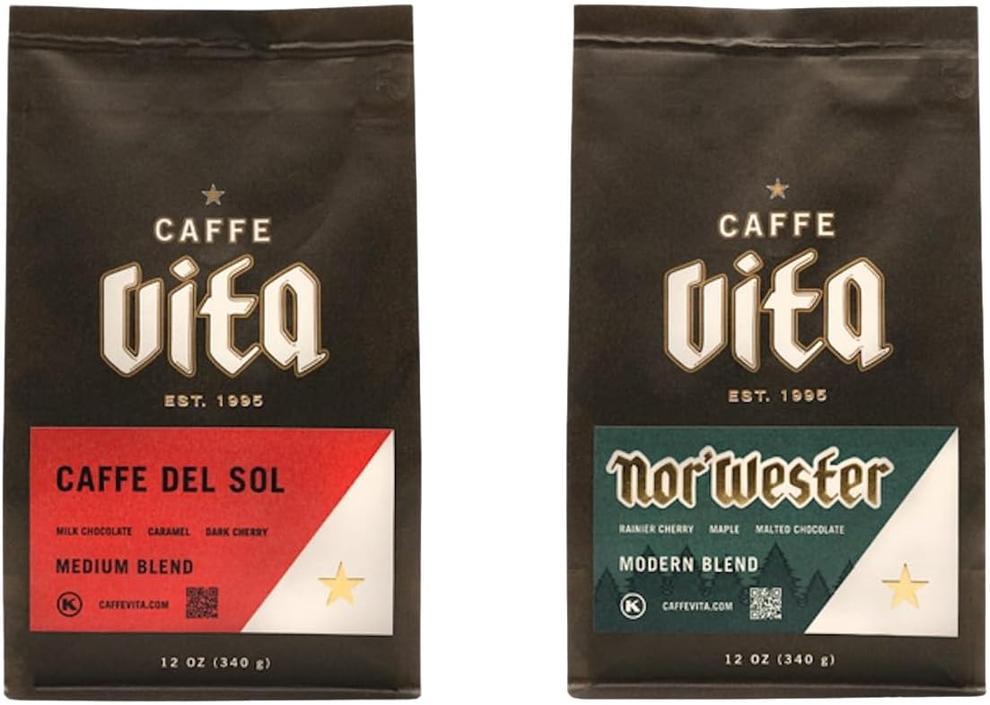 Bean Box Coffee Sampler - Roasted by Vita, 2-Pack, Whole Bean Coffee, Gourmet Coffee