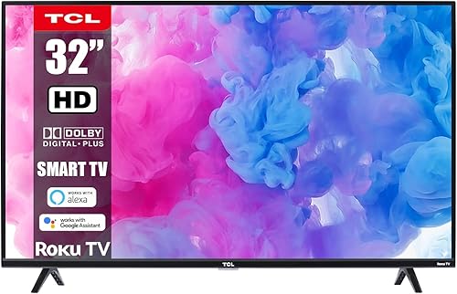TCL Televisor inteligente Roku de 32 pulgadas Serie 3 Clase 720p LED Smart Roku de 60 Hz compatible con Alexa y Google Assistant (renovado)