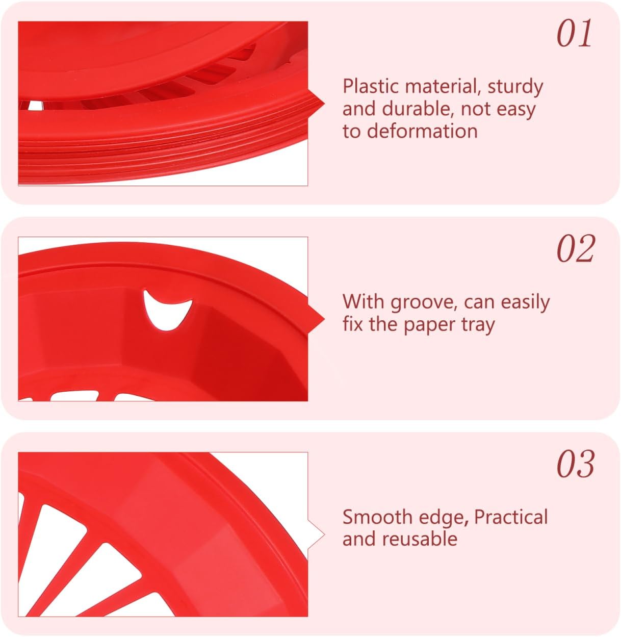Yardwe Bbq Paper Plate Holder 10 Pcs Reusable Plate Holder 10.23 in Square Plastic Dinner Plates Support for Bbq Supplies Picnic Accessories Plates Family Gatherings Parties Camping