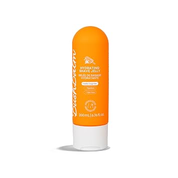 Bushbalm Hydrating Shave Jelly Smooth and Hydrating Shaving Gel for Women - Squalane and Aloe Vera, Helps With Post Shave Redness 200ml Vanilla Tangerine