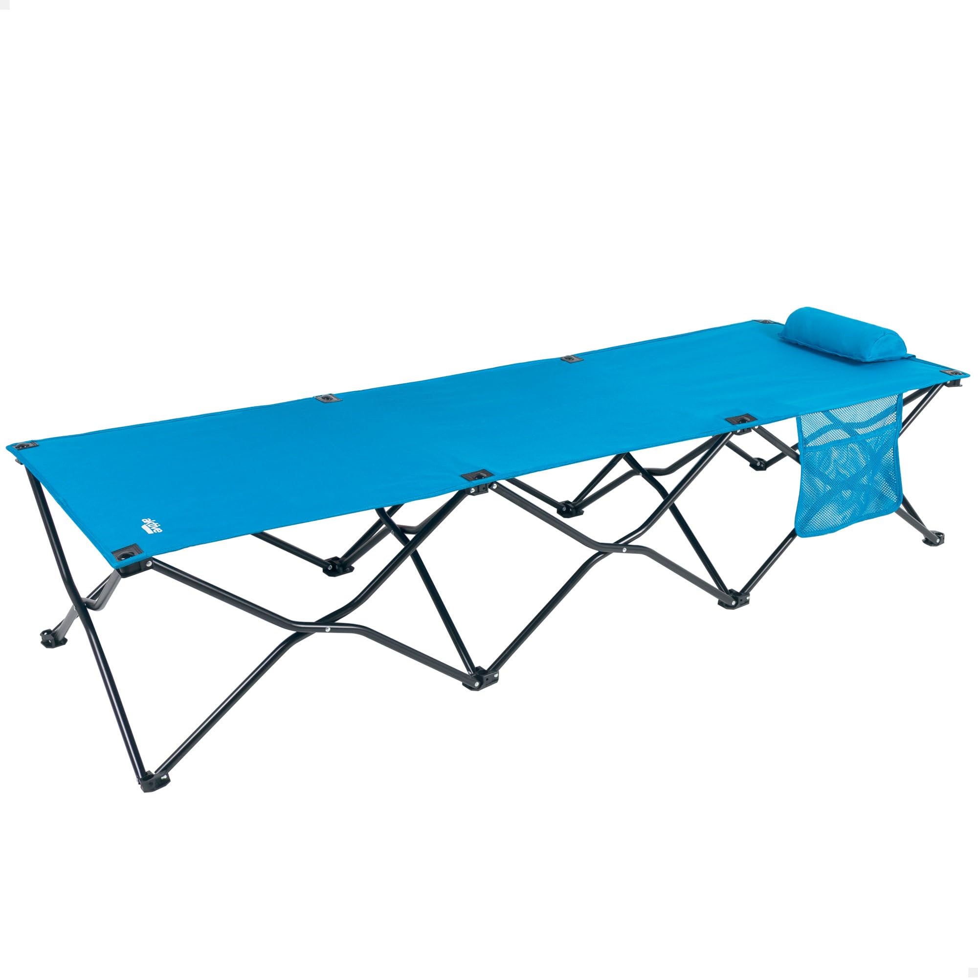 AKTIVE Cama Camping Plegable Azul Marino c/cojín (63042)