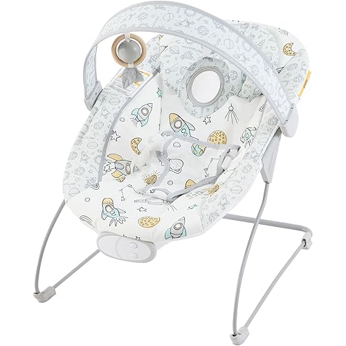 Baby Bouncer, Infants Bouncy Seat with Music and Vibrations,Baby Rocker for Newborns Indoor Outdoor Use 0-6 Months Up to 20 lbs