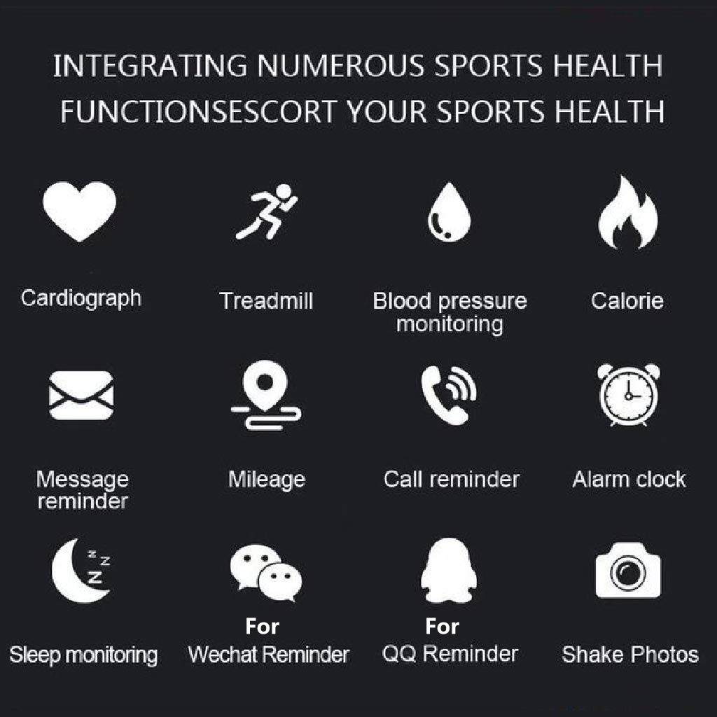 SUCHUANGUANG M5 Sport Fitness Smartband Braccialetto Intelligente Misuratore di Pressione sanguigna Cardiofrequenzimetro Braccialetto Intelligente BK