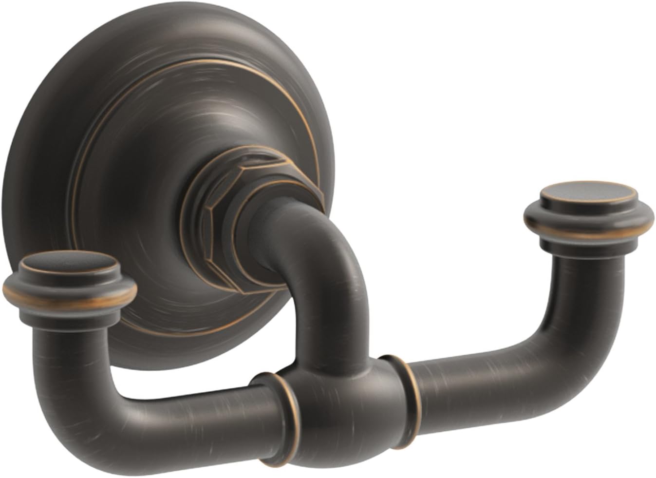 Blасk Frіdау Sаlе 2022 KOHLER K-72572-2BZ Artifacts Double robe hook, Oil-Rubbed Bronze