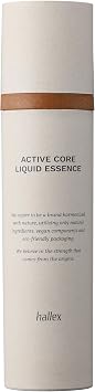 hallex Active Core Liquid Essence 4.05 fl.oz Hydrating Essence Toner for Sensitive, Dry, or Dull Skin, Korean Skincare with Hyaluronic Acid & Collagen, Soothing & Moisturizing Face Care