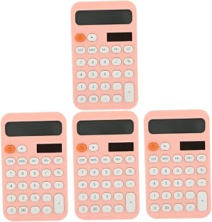 Ciieeo 4Pcs Calculadora Varejista Pequeno Decorativo Pequeno Escritório Decoração Escritório Decoração Miniture Decoração Mesa Decoração Matemática Ferramenta De Aprendizagem Computador