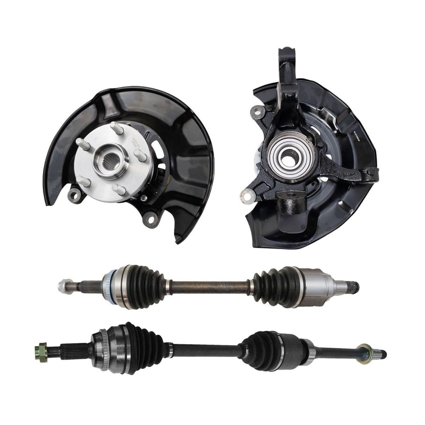 Amazon.com: zxhhxkAn Front CV Axles Steering Knuckles Hub Bearings