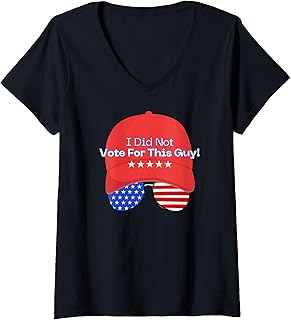 Womens Voting Attire, Wrong Candidate, Funny Voters Attire V-Neck T-Shirt