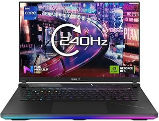 ASUS Laptop ROG Strix SCAR 16 G634JZ 16.0” WQXGA 240Hz 1100nits Gaming Laptop (Intel i9-13980HX, NVIDIA GeForce RTX 4080, 32GB RAM, 1TB SSD, Windows 11) Includes ROG HDR Nebula Display