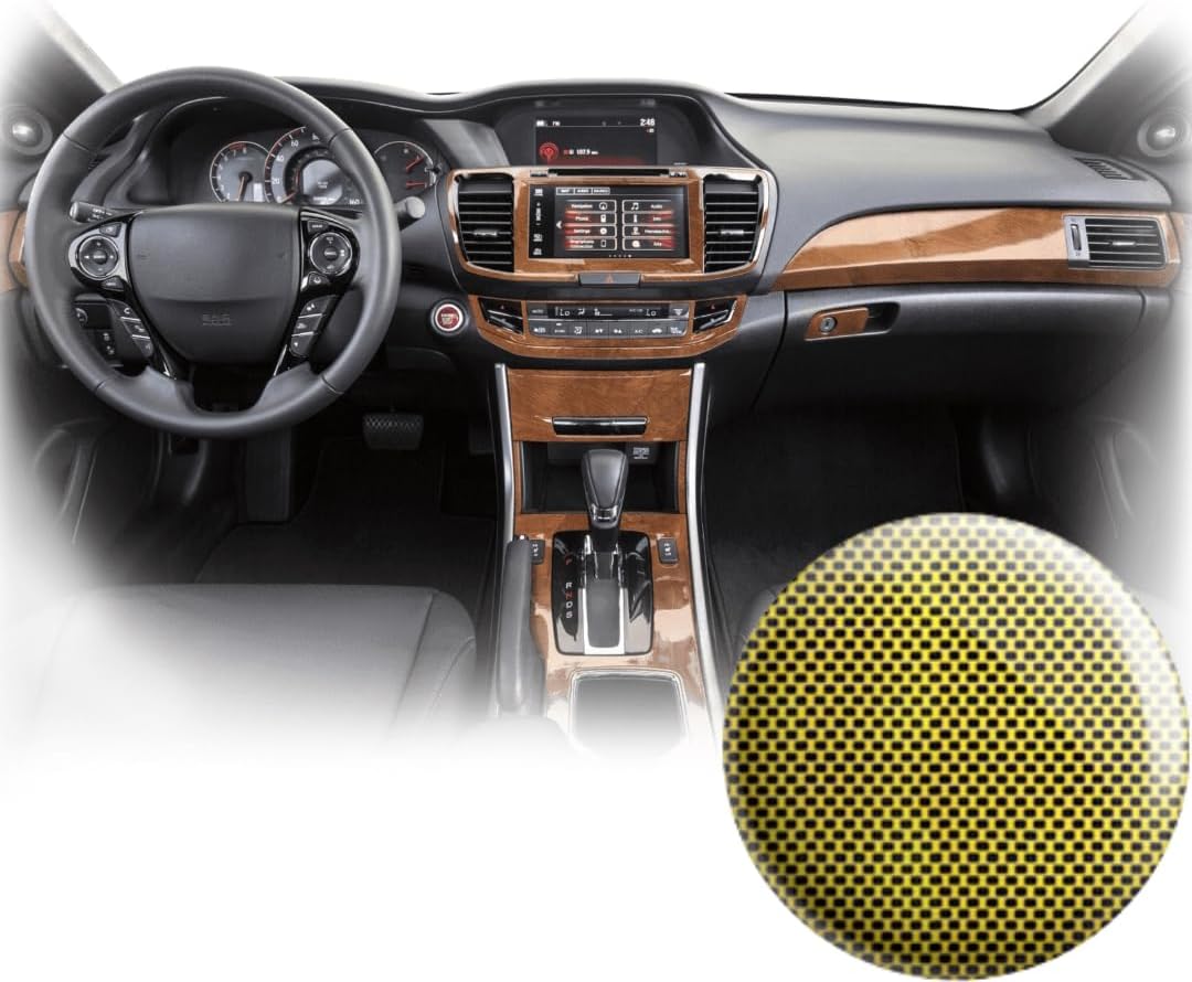 BDTrims Interior Dash Trim Kit Set Compatible with Chevrolet Corvette 197701982 | Dashboard Trim | Custom Dash (Black Carbon)